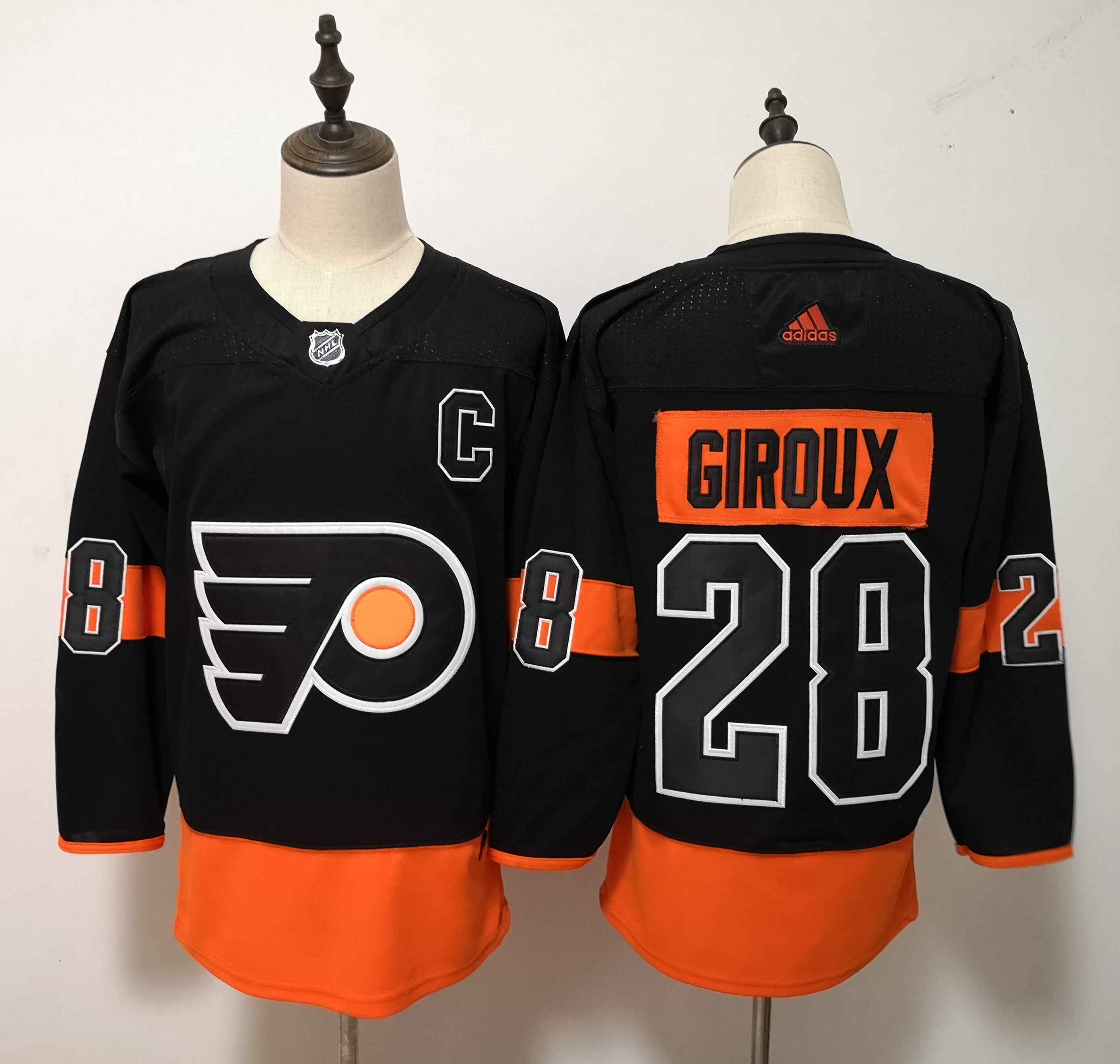 Men Philadelphia Flyers #28 Giroux Black Adidas Alternate Authentic Stitched NHL Jersey->new york islanders->NHL Jersey
